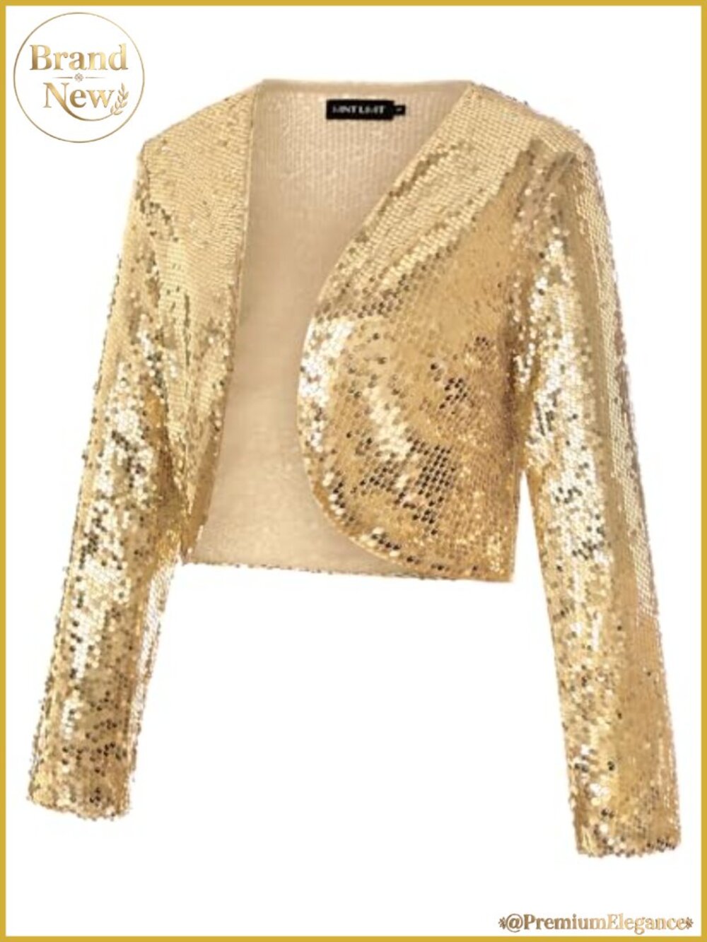 Sequin Shrug Bolero Long Sleeve Sparkly Party Cardigan